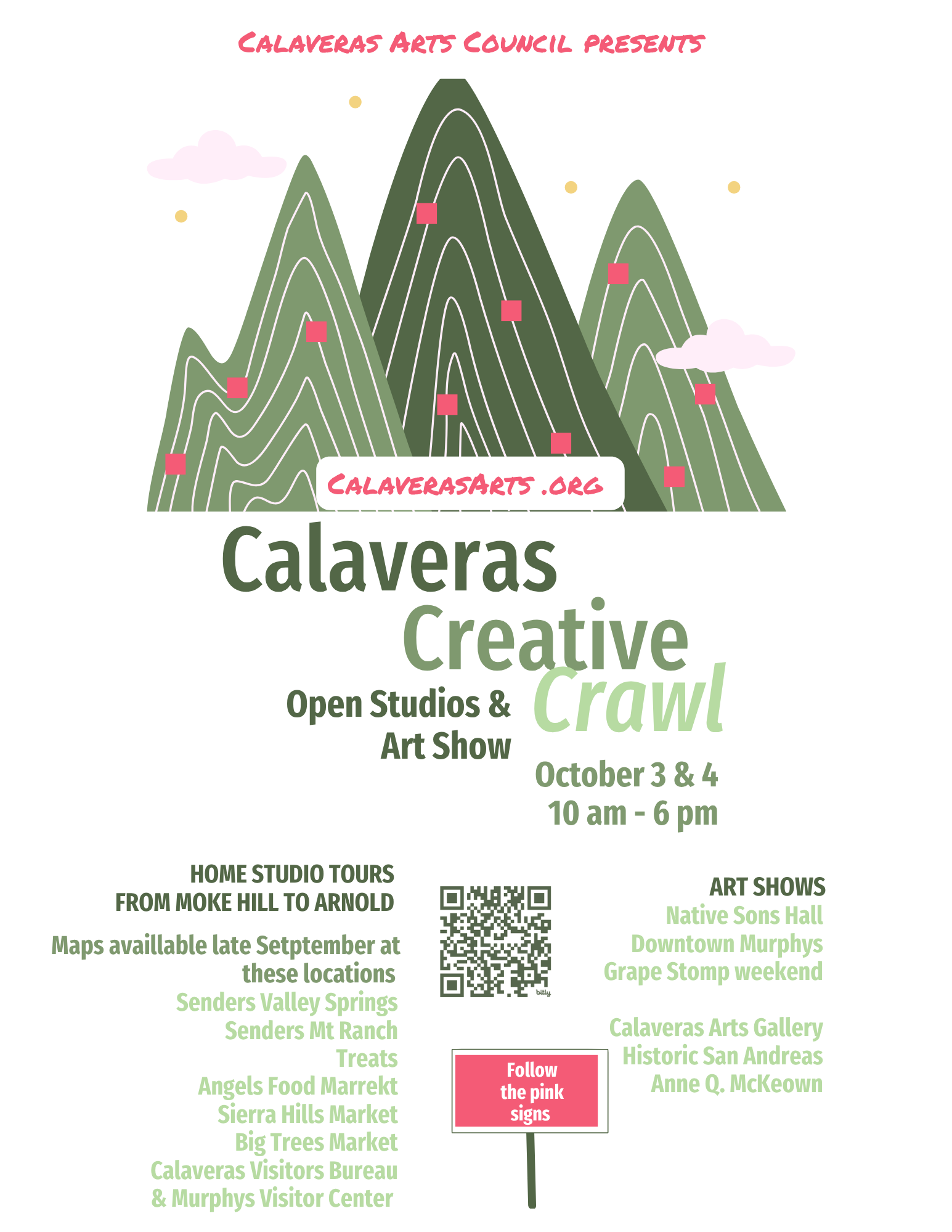 Calaveras Creative Crawl — event poster
